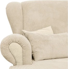 Bézs kordbársony heverő Lord – Ropez