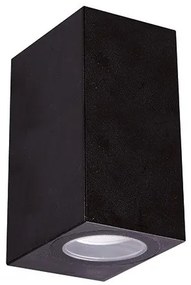 Strühm Gamp D 150x68 mm fekete két irányba világító oldalfali lámpa GU-10-es foglalattal