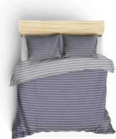 Bamboo bambusz-pamut szatén dupla ágyneműhuzat garnitúra 200 × 220 cm, kék
