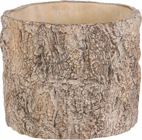 Virágcsomagolás fa kérget utánzó, 19,5 x 19,5 x 17 cm, beton, 21 cm