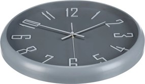 Falióra 41 cm átmérő, műanyag, fehér számokkal, szürke