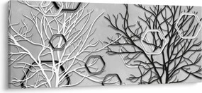 Absztrakt kép a fák (120x50 cm)