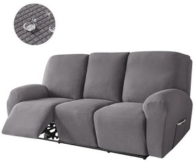 Relax Fotel Huzat (enyhén vízlepergető, 3 üléses, sötétszürke, rugalmas)