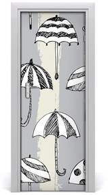 Ajtó tapéta esernyők 75x205 cm