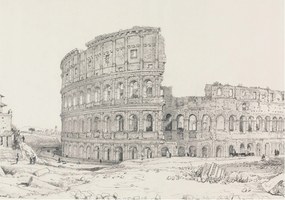 Design fotótapéta Flizelin falra Régi romok 312x219 Ragasztó