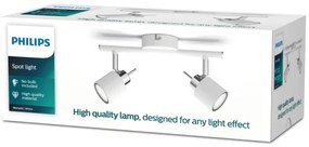 Philips - Spotlámpa MERANTI 2xGU10/35W/230V fehér