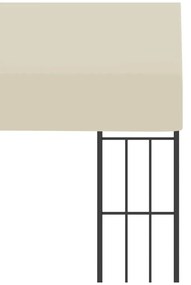 Krémszínű falra szerelhető szövetpavilon 3 x 3 m