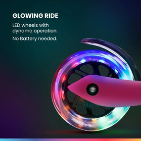 Fun pro TWO Gyermek roller, 5 évtől, LED kerekek, 80 kg, összecsukható, állítható magasságú