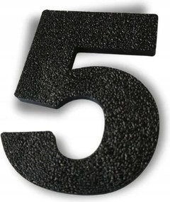 Számjegy 5 3D házhoz 15 cm épületszám házszám épületszám