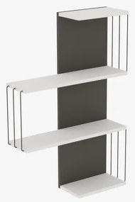 Fali polc CAMBEL 96x64 cm fehér/antracit