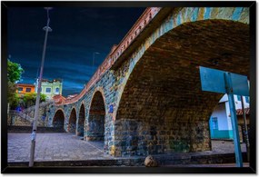 Poszterek keretben 60x40 Híd Építészet Tájkép