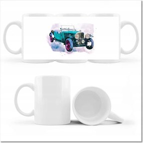 Nyomott mintás bögre Klasszikus Antik autó