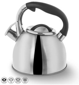 Darek rozsdamentes fütyülős teáskanna, 2,7 l - Orion