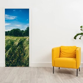 Fotótapéta ajtóra - Rét és erdő (95x205cm)
