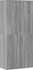 vidaXL szürke sonoma színű szerelt fa cipősszekrény 80 x 39 x 178 cm