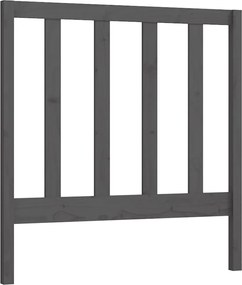 vidaXL szürke tömör fenyőfa ágyfejtámla 81 x 4 x 100 cm