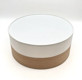 LED Mennyezeti lámpa SIRJA WOOD LED/20W/230V átm. 35 cm fehér/tölgy