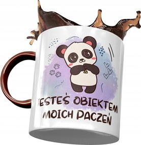 Bordó bögre macival Cuki mackó ajándék fényképes nyomtatással