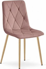 Rózsaszín bársonyszék LIBRA CLOUD ROSE