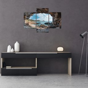 Kép - Barlang a tenger mellett (90x60 cm)