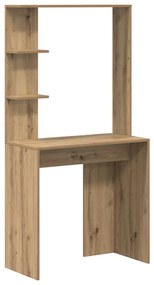 Íróasztal Tárolóval Artisan Tölgy Szerelt Fa