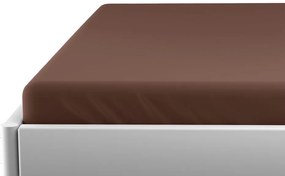 Jersey lepedő kiságyba EXCLUSIVE 70x140 cm sötétbarna