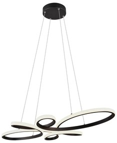 Fekete LED függőlámpa Fly – Trio