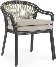 Világosbarna fém kerti szék Edvige – Bizzotto