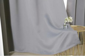 Függöny OXFORD LIGHT 140x250 cm, világosszürke Felfüggesztés: Hullámos sínszalag