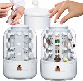 Kozmetikai Forgó Rendszerező Ékszertartó Doboz