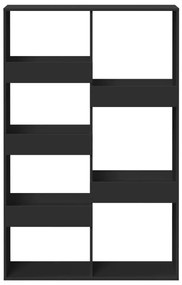 fekete szerelt fa könyvespolc 100 x 33 x 155,5 cm