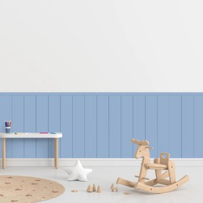 PIPPER. Textil öntapadó tapéta - Egy téglalap - Acélkék színű Méret: 80cm, Szín: Sápadt