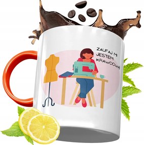 Narancssárga Bögre Szabónak Születésnapi Ajándék fényképes nyomtatással