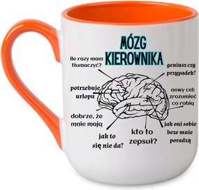 Bögre "Menedzser agy" Ajándék a munkához Narancssárga 330