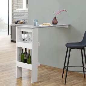 [en.casa] Stílusos bárasztal Bromölla falhoz szerelhető fehér/beton hatású