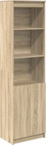 vidaXL sonoma tölgy szerelt fa magasszekrény 50x35x180 cm