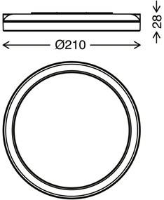 Briloner 3008-015 - LED Mennyezeti lámpa LED/8W/230V átmérő 21 cm fekete IP44
