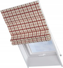 Kész redőny Rimini tetőtéri ablakra 50x60cm piros