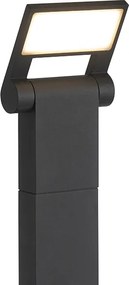 Modern kültéri oszlop lámpa antracit 60 cm LED-del IP54 - Zane