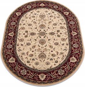 Omega Szőnyeg ovális 170x235 Virágok világos rubin #OM320