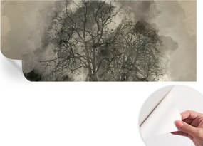 Divatos öntapadós fali tapéta Furnér Rejtélyes fák 250x104 cm