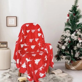 Karácsonyi takaró Christmas piros 200x230cm TiaHome
