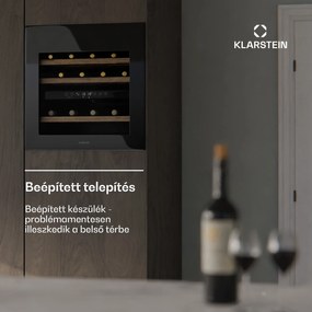 Klarstein Rhone 36 Duo borhűtő, 36 palack, LED vezérlés, push-to-open, csendes