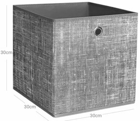 CURAN tárolódoboz, 6 db, szürke