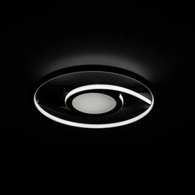 Brilagi - LED Dimmelhető mennyezeti lámpa TWIRL LED/38W/230V fekete + távirányító