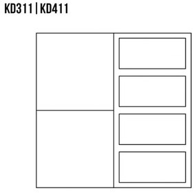 Komód KD411. Fehér