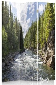 Gario Paraván Egy rohanó folyó az erdõben Méret: 110 x 170 cm, Kivitelezés: Klasszikus paraván