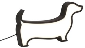 LED gyermek asztali lámpa DOG LED/12W/230V fekete