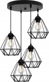 Mennyezeti Lámpa Lógó Csillár Loft Fekete Asztal Felett Sziget Modern