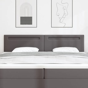 Egyszerű Design Fejtámla Szürke 200 cm Műbőr